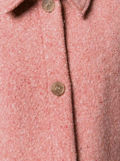 Shop Acne Studios Cocoon Oversized Coat In Bm3-multi Pink