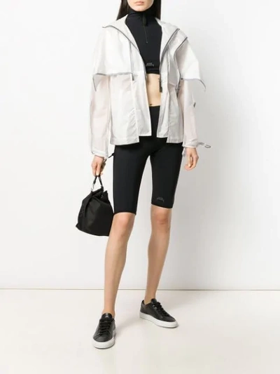 Shop A-cold-wall* Hooded Cape Jacket In White