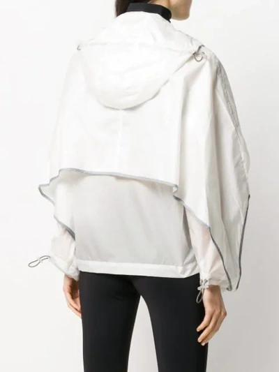 Shop A-cold-wall* Hooded Cape Jacket In White