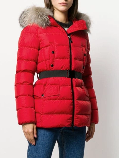 Shop Moncler Clion Puffer Jacket In Red