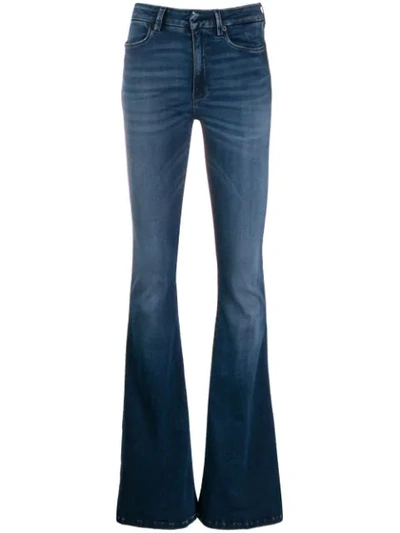 Shop Dondup Flared Jeans In 800 Denim