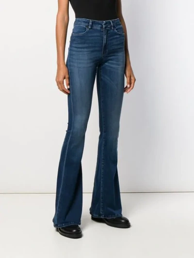 Shop Dondup Flared Jeans In 800 Denim