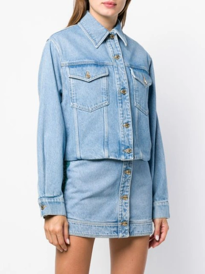 Shop Tommy Hilfiger Reversible Denim Jacket In Blue