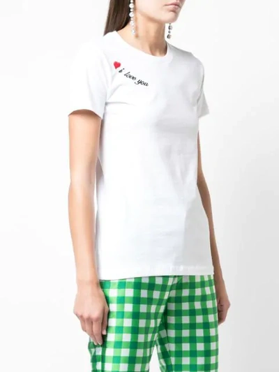 Shop Cynthia Rowley I Love You T-shirt In White