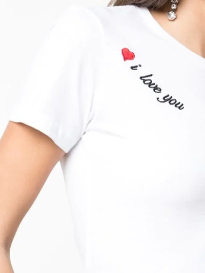 Shop Cynthia Rowley I Love You T-shirt In White