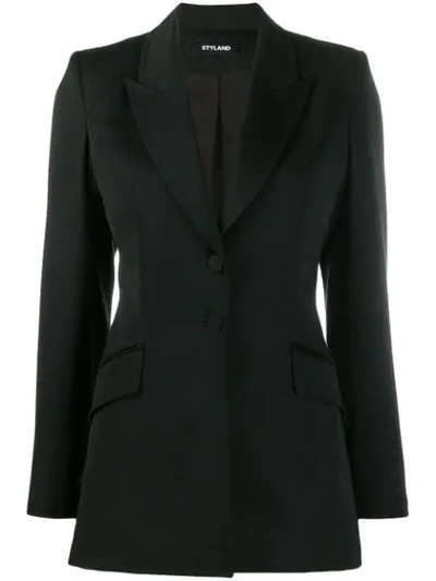 Shop Styland Fitted Blazer In Black