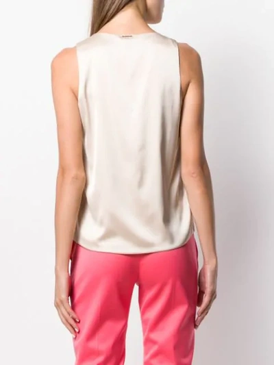 Shop Styland V-neck Tank Top In Neutrals