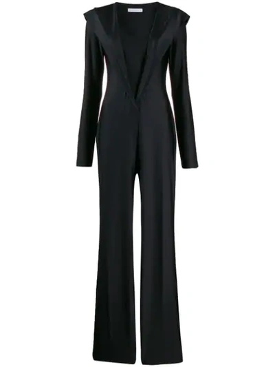 Saks Potts Black Synthetic Fibers Jumpsuit | ModeSens