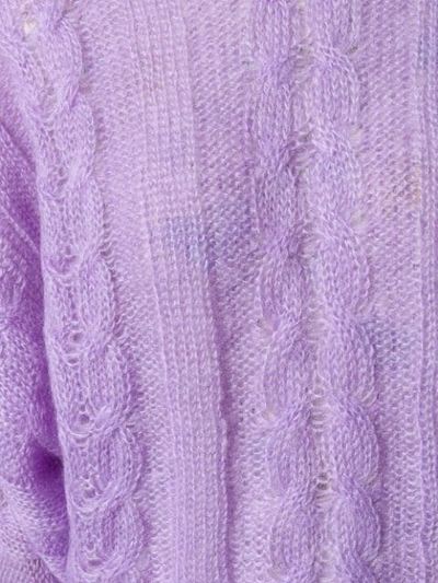 Shop Miu Miu Lightweight Knitted Sweater - Pink