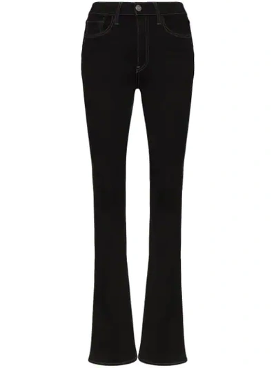 Shop 3x1 Maya Skinny Flare Jeans In Black