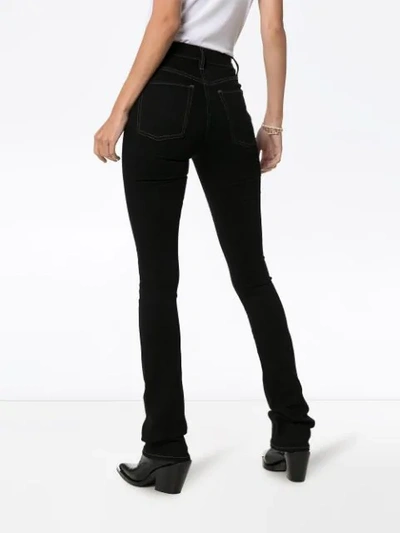 Shop 3x1 Maya Skinny Flare Jeans In Black