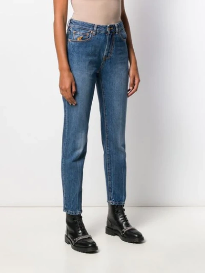 Shop Vivienne Westwood Anglomania Graphic Print Skinny Jeans In Blue