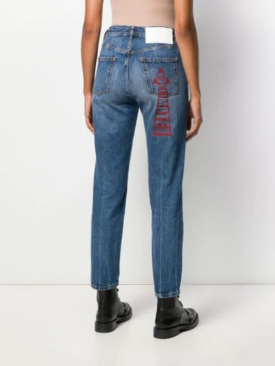 Shop Vivienne Westwood Anglomania Graphic Print Skinny Jeans In Blue