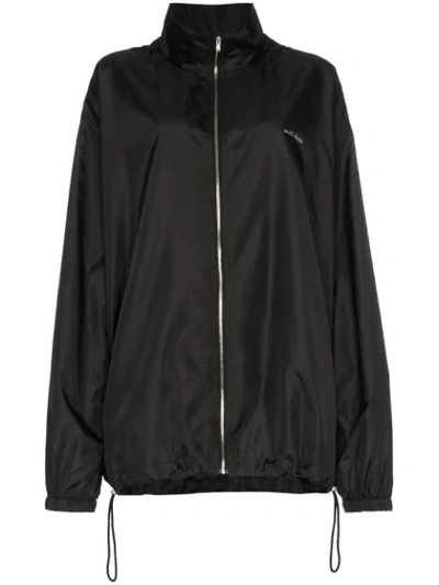 Shop We11 Done We11done Black Windbreaker Sports Jacket
