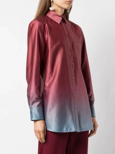 Shop Sies Marjan Dip-dye Shirt In Red
