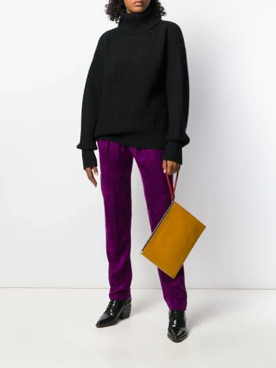 Shop Isabel Marant Corduroy Fany Trousers In Purple