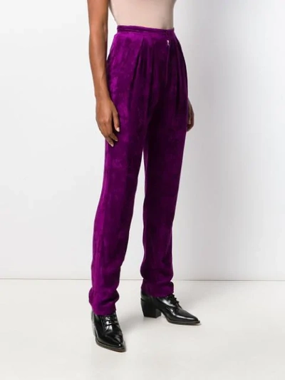 Shop Isabel Marant Corduroy Fany Trousers In Purple