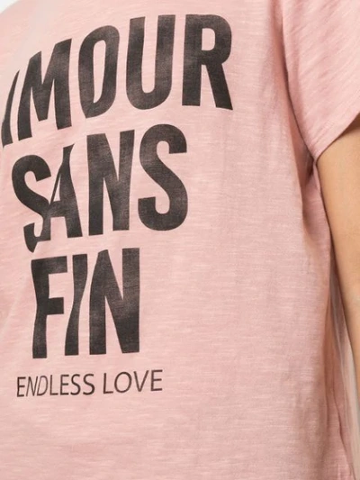 Shop Cinq À Sept Printed Endless Love T-shirt In Pink