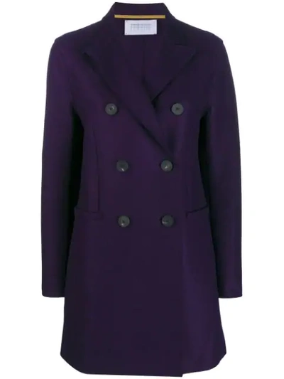 Shop Harris Wharf London Double-breasted Coat In 524