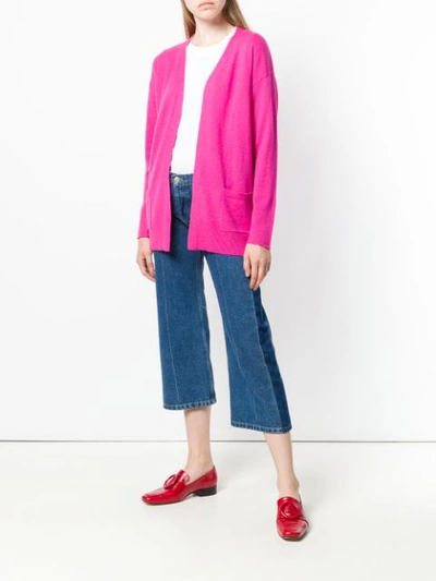 Shop Allude Knitted Cardigan - Pink