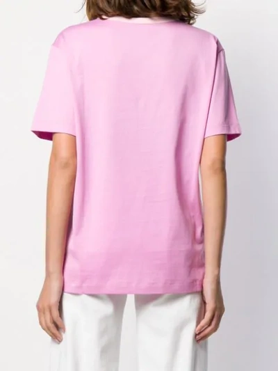 Shop Escada Sport Lace Panel T-shirt In Pink