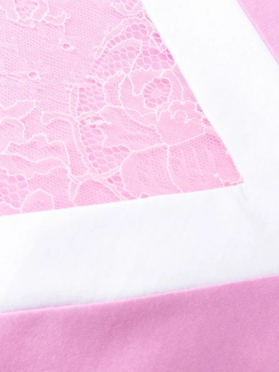 Shop Escada Sport Lace Panel T-shirt In Pink