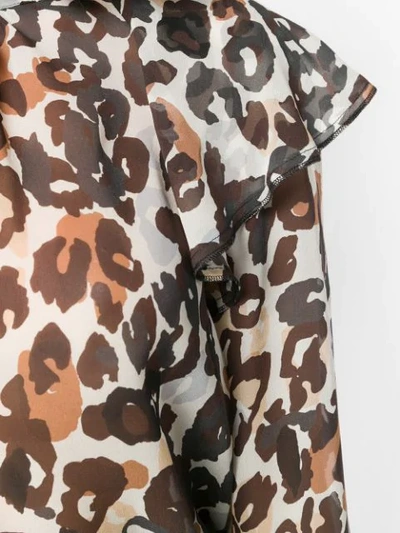 Shop Sonia Rykiel Leopard Print Blouse In Neutrals