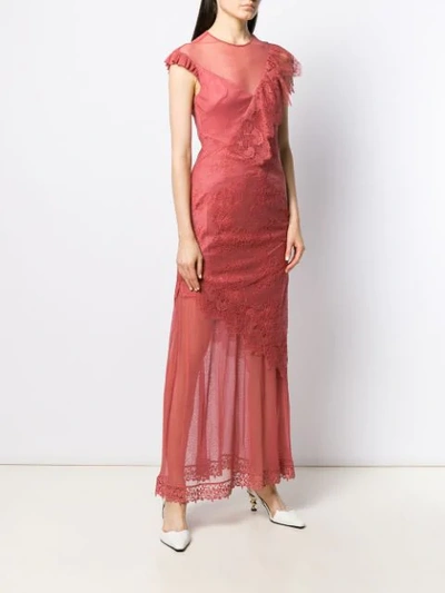 Shop Three Floor Mirage Lace Maxi Dress In Pink