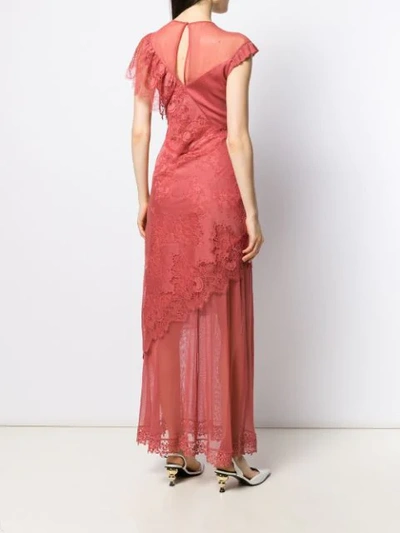 Shop Three Floor Mirage Lace Maxi Dress In Pink