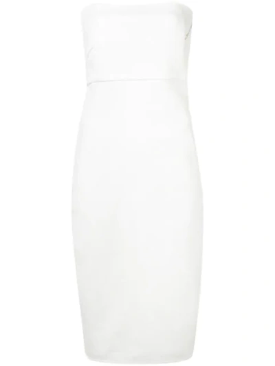 Shop Rick Owens Tube Midi Dress In White