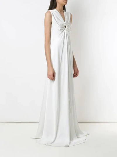 Shop Reinaldo Lourenço Front Ring Gown In White