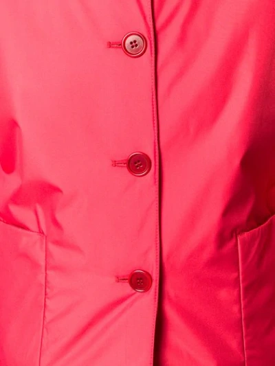 Shop Aspesi Cropped Buttoned Jacket In Pink
