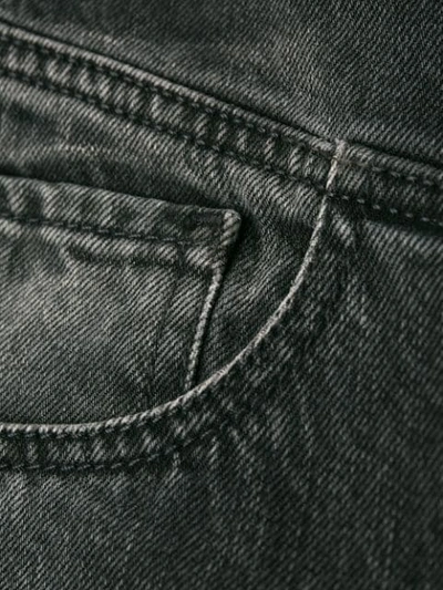 PINKO 高腰直筒牛仔裤 - 灰色