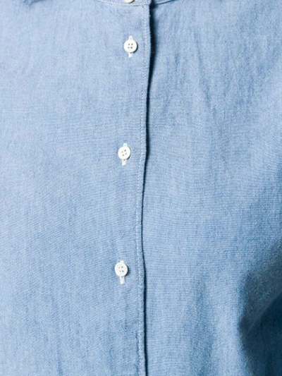 Shop Aspesi Long Sleeved Shirt In Blue