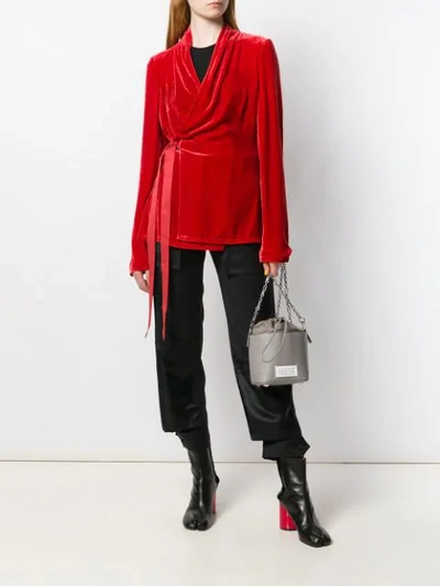 Shop Rick Owens Wickeljacke Aus Samt In 133 Cardinal Red