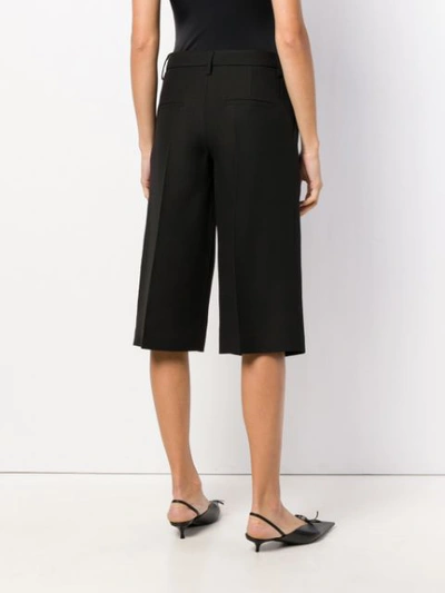 Shop Valentino Tailored Culottes In Black