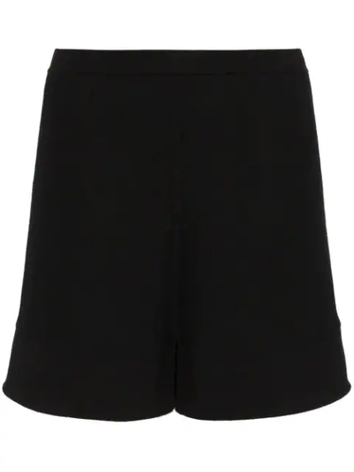 Shop Rick Owens Mid Rise Cotton Blend Boxer Shorts In Black