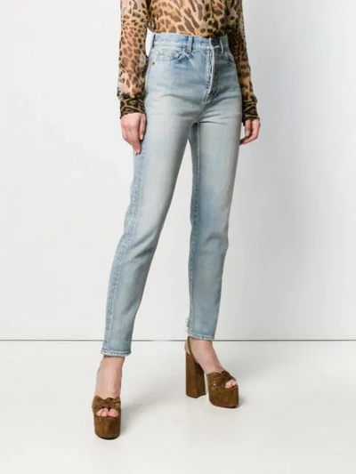 Shop Saint Laurent Straight-leg Jeans In Blue