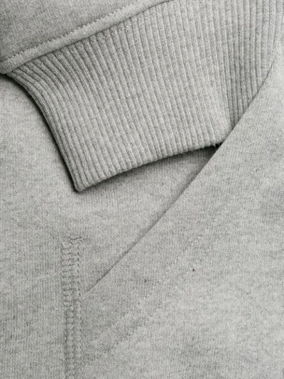 Shop Alix Cropped Raglan Hoodie In Grey