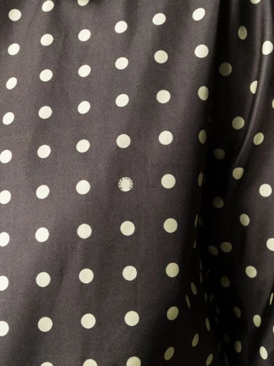 Shop Mackintosh Fairlie Polka Dot Bonded Silk Coat | Lr-079 In Black