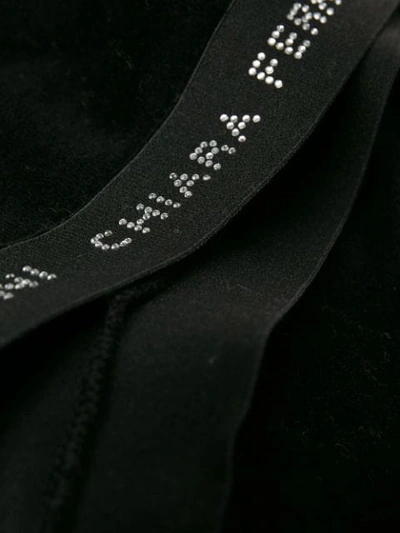 Shop Chiara Ferragni Logo Band Cropped Sweatshirt In Black