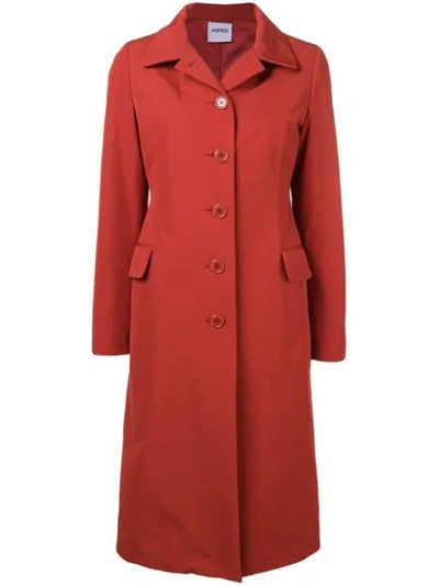 Shop Aspesi Fitted Coat In Red