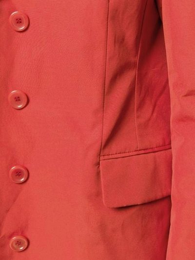 Shop Aspesi Fitted Coat In Red