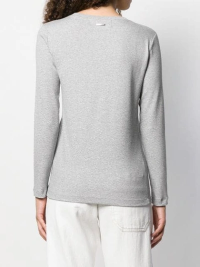 Shop Fabiana Filippi Lightweight Jumper In 826 Grey