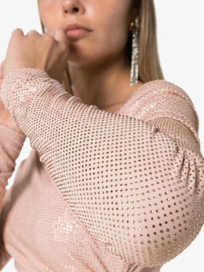 Shop Alexandre Vauthier Off-the-shoulder Mini Dress In Pink