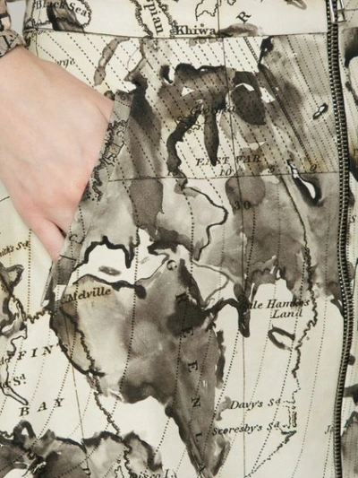 Shop Andrea Marques Maps Print Skirt - Est Mapa Natural