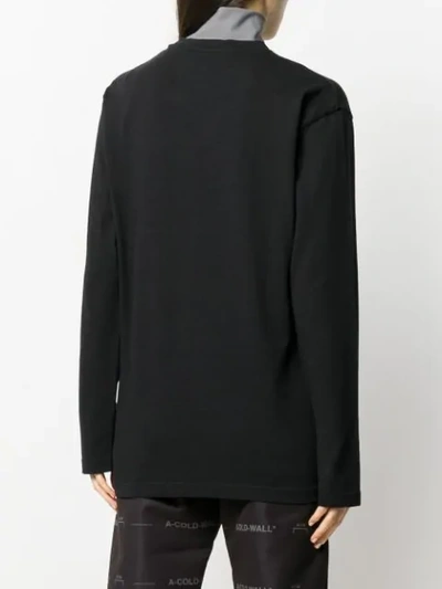 Shop A-cold-wall* Printed Logo Sweatshirt In Black