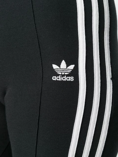 Shop Adidas Originals Flared Track Trousers In Black