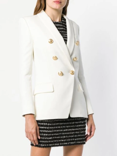 BALMAIN 双排扣西装夹克 - 中性色