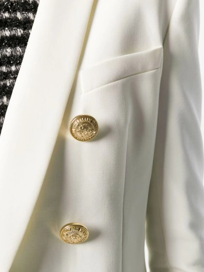 BALMAIN 双排扣西装夹克 - 中性色
